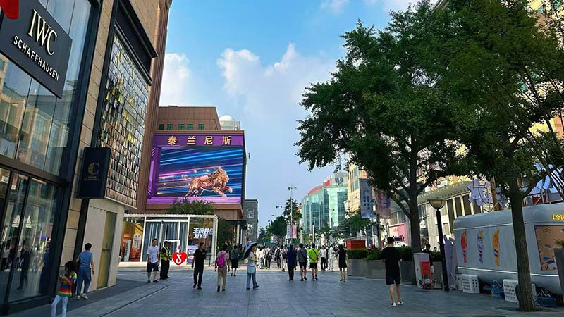 Tourists Exploring Wangfujing Street